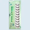 10 paires de faux cils 3D en vison naturels, Volume spectaculaire, Extension de cils en soie, maquillage