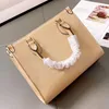 Women Handbags Super Large Shopping Bag Mummy Bags Plain Letter Genuine Leather Graffiti Long Shoulder Strap Grain High Quality Interior Zipper