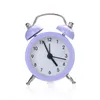 Other Clocks & Accessories Simple Alarm Clock Bedroom Heavy Sleeper Modern Double Mute Solid Color Alloy Stainless Steel Metal #10