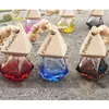 Car Perfume Bottle Pendant Essential Oil Diffuser 9 Colors Bag Clothes Ornaments Air Freshener Pendant Empty Glass Bottle Perfume Yy