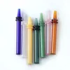 4.7Inch Portable Glass Pen Style Smoking Dab Heat Fast Mini NC Colored Quick Dabber Tube Heady Tip For Dabs Oil Rigs Pipes