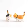 Enfants drôle mignon chat ornements jouets maison bibliothèque décoration animal statue poupée à la main beaux accessoires de bureau 211101