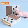 Small Animal Supplies Hitting Hamster Toys 5-holed Cats Interactive For Cat Hunt Gophers Kitten Scratch Board Pad Accessories