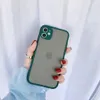 Matte Phone Cases for iPhone 14 13 12 11 XS MAX XR Clear Transparent Hard Case Shockproof Armor Cover in OPP Bag