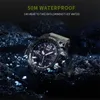 Smael Fashion Merk Militaire Horloge 50 M Waterdichte Polshorloge LED Quartz Klok Sport Mannelijke Relogios Masculino 1545 S Shock Heren X0524