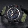 1000 Leisure Sports Quartz Men's Watch Led Waterproof Digital Watch Compass World Time Automatisk hand Raise Light270F