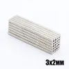 Hurtownie - W magazynie 500 sztuk Silne okrągłe magnesy NDFEB Dia 3x2mm N35 Rare Earth Neodymium Stały Craft / DIY Magnes