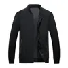 Men's Jackets Spring Baseball Jacket Men Stand Collar Solid Color Motorcycle Clothing Slim Fit Comfortable Sport Coat