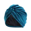 Czapki do czapki/czaszki 2022 Elastyczna moda turban czapka solidny kolor Kobiety ciepłe zimowe chusta na głowę maska ​​wewnętrzna czapka muzułmańska hidżab femme head #t1p