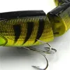 Leurres de pêche flexibles artificiels multi-articulés crochets d'appâts de pêche outil de pêche pour perche brochet doré bar 170 W2