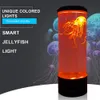 Symulacja Led meduza lampka nocna zasilanie Usb/zasilanie bateryjne zmiana koloru zbiornik akwarium biurowe oświetlenie domu