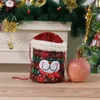 Decorazioni natalizie Sacco natalizio Regalo natalizio Borsa mela Pupazzo di neve Babbo Natale Borsa con coulisse Articoli per feste T9I001435