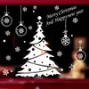 Christmas tree decoration glass window wall sticker decals festival home decor happy year stickers paper Y201020