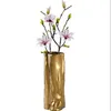 Seramik Vazo Süsler Nordic Yaratıcı Modern Basit Dekorasyon Altın Ağaç Güdük Oturma Odası Yüksek Kuru Çiçek Aranj