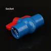 Wyposażenie podlewania 1 pc 1/2 "x 20mm-20mm zawór kulowy PVC Slip Okularki rurowe Okucia rurowe System wodny Akcesoria Rura wodna