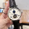 2024 nieuwe hoogwaardige luxe herenhorloge vijf naald groot wiel mechanisch horloge designer horloge groot merk lederen band mode