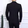 Erkek Takım Elbise Blazers Yasugouji Akıllı Rahat Çizgili Ince Erkekler Artı Boyutu Tek Göğüslü Skinny 3 Parça Takım Elbise Ile Pantolon QTTZZT001
