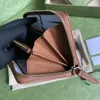 Projektantka najwyższej jakości Diana Bamboo zippy portfel oryginalna skórzana torba na kartę kredytową moda pures267p