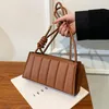 Evening Bags Women Korean Fashion Embossed Lattice Square Shoulder Bag Women's One Armpit Handbag