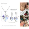 BAFFIN Original Crystals From Swarovski Heart Pendant Necklaces Earrings Jewelry Sets For Women Lovers Gift Drop