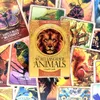 Langue secrète des animaux Cartes de tarot de carte Oracle et PDF Guide Divination Deck Entertainment Parties Board Game 45 PCS / Box Love Lfrf