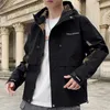 Hooded Herrenjacke Frühling und Herbstjacke Herren Jugend Trim Panel Kontrastmantel Herren Mode Marke Tooling XXL 5XL