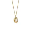 925女性のためのスターリングシルバーネックレスペンダント新しいシンプルな不規則なペンダントインレイ天然淡水真珠のネックレス