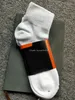 Mens Socks Wholesale at Least 12 Pairs Classic Black White Women Men High Quality Letter Breathable Cotton Sports Ankle Sock Elastic No Good