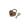 Cadenas en forme de coeur Vintage Mini cadenas d'amour avec clé pour sac à main petit sac à bagages journal intime livre DAJ290
