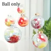 Party Decoration 1pc Clear Plastic Ball Baubles Sphere Fillable Christmas Tree Ornament Transparent Xmas