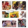 Творческий строительный блок сборки магнитная палка Несколько свободных комбинаций родитель-ребенок взаимодействие DIY головоломки игрушки для детей Q0723