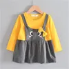 Ucuz Modaya Modeli Kız Giysileri Bahar Tasarımcısı Yenidoğan Bebek Sevimli Elbiseler Küçük Bebek Kız Kıyafet Kıyafetleri 509 Y29603873