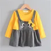 pas cher à la mode enfant en bas âge fille vêtements printemps designer nouveau-né bébé robes mignonnes pour petites filles tenue vêtements 509 Y29603873