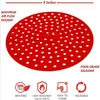 Air Fryer Silicone Mat (7.5/8/8.5/9 inches) Reversible Non-Stick Silicone Dab Mats Baking Mat Food-grade Silicone Reusable by sea LLA828