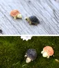 Fournitures de jardin tortue Miniature Mini animal tortue résine artificielle artisanat bonsaï décoration 2 cm 2 couleurs