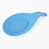 Poggia cucchiai in silicone, porta cucchiaio da cucina per uso alimentare dalla forma flessibile, spatola per mestolo poggia utensili da cucina