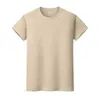 New round neck solid color T-shirt summer cotton bottoming shirt short-sleeved mens and womens half-sleeved TR4