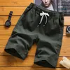 Shorts d'été Hommes Casual Trunks Fitness Workout Plage Homme Respirant Coton Gym Pantalon Court 210714