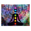 Wandteppiche spiritueller Hintergrund Teiler H￤ngende Decke Geschenk sieben Chakra Mandala bedruckte Wand Wandteppich Home Decor Yoga Meditation218f