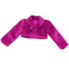 2021 Baby Girl Coats Without Dress Kids Faux Fur Warm Short Jacket for Wedding Party Formal Girls Bolero Toddler Girl Outwear