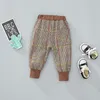 Children long Kids Spring Autumn Clothes Girls strips Trousers for Baby Boys Toddler Ribbed legging Pants 210303