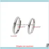 Jewelry2Pcs Amanti del sole e della luna Coppie Anelli abbinati Set Promise Wedding Bands Kit regolabile per lui Her Fashion D21 20 Dropship Cluster