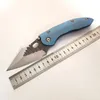 Sınırlı Özel Sürüm Dikiş Klasörü Borka Katlanır Bıçak Kaya Grind M390 Blade Titanyum Kolu Pratik Açık Ekipmanları Avcılık EDC Taktik Kamp Araçları