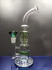 11"Tall glass bong hookahs with arm and Honeycomb percolate thick oil rig smoking pipes joint 18.8mm female zeusartshop