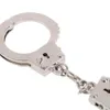 2021 Nieuwe 100 stks / partij Mode Metalen Handcuff Sleutelhangers Mini Handcuff Shaped Keyrings Sleutel