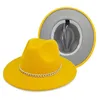 Широкие шляпы Breim Hats Женские летние синий оранжевый пэчворк Faiel Faif Fedora Hat Panama Cowboy мягкое солнце подходит для пляжа