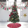 árbol de navidad rojo y blanco