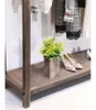 衣料品店の木製の陳列台の商業家具の床のタイプショーの掛かる布の棒の装飾デザイン棚靴のスタンド