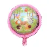 Party Favor Forest animal balloon fox hedgehog small raccoon squirrel rabbit aluminum film decoration BALLOON Birthday Party layout T2I52486