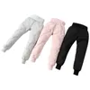 Casual Meisje Winter Broek Katoenen Gewatteerde Dikke Warme Broek Waterdichte Ski Elastische Hoge Taille Baby Kid 211103